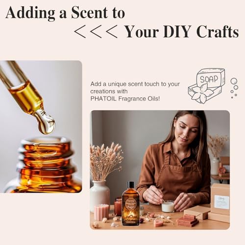 PHATOIL 3.38FL.OZ Fireplace Embrace of Warmth Fragrance Oils for Aromatherapy, Essential Oils for Diffusers for Home, Perfect for Diffuser, Yoga, Skin Care, DIY Candle and Soap Making - 100ml - Image 4