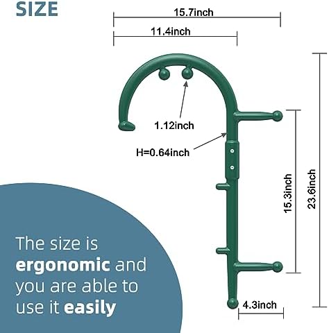 KEINE MARKE Trigger Point Massage Tool Body Deep Tissue Handheld Back, Neck, Shoulder, Leg and Feet Massager Rod, Muscle Release Tool Self Massage Hook Cane for Women & Men - Image 5
