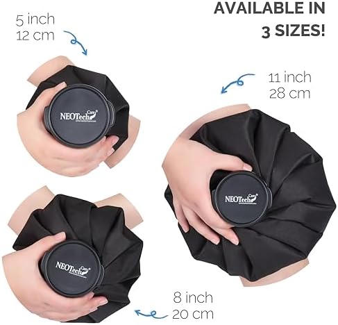Neotech Care Ice Bag with Screw Top Lid (Black, 5 inch) - Image 4