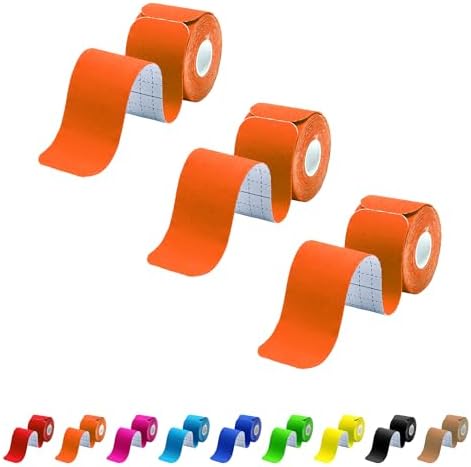 3 Pack Kinesiology Tape Precut, 60 Athletic Strips for Knee & Shoulder by MUSEFITR