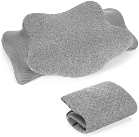 HunnmingRe Pillow Case for Cervical Neck, Gray, Standard Size by HunnmingRe