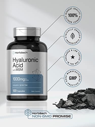Horbäach Hyaluronic Acid with MSM | 1000 mg | 120 Capsules - Image 5