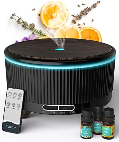 Essential Oil Diffuser for Home, Diffusers for Essential Oils Large Room, 500ml Aromatherapy Diffuser, 7 Colors Changed by JackRose