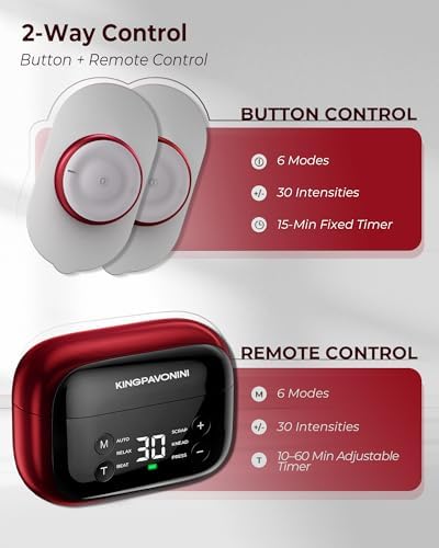KingPavonini Wireless TENS Unit Muscle Stimulator, Pocket-Sized, Model U13 - Image 4