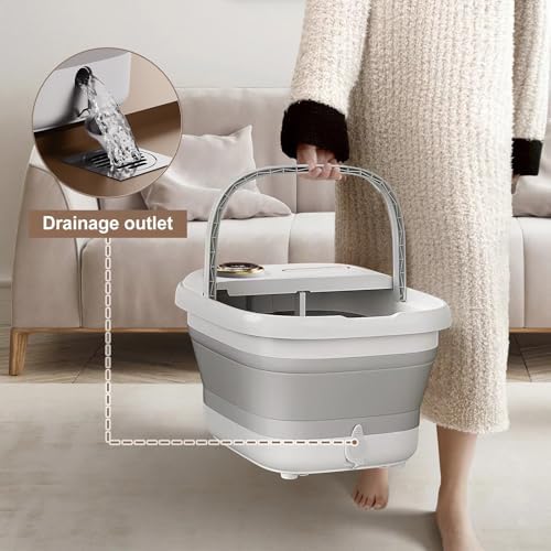 KASJ Collapsible Foot Spa Electric Rotary Massage with Heat,Bubble and Jet - Image 6