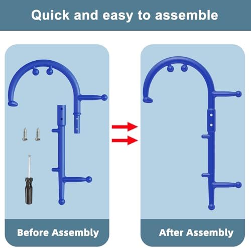 KEINE MARKE Massage Trigger Point Cane Body Deep Tissue Handheld Back, Neck, Shoulder, Leg and Feet Massager Rod, Muscle Release Tool Self Massage Hook Cane for Women & Men (Upgraded Blue) - Image 3