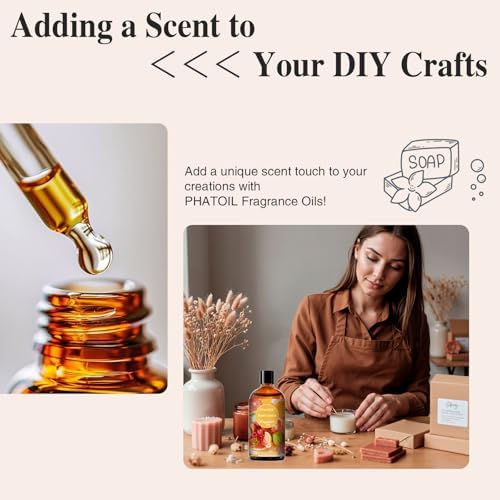 PHATOIL 3.38FL.OZ Fruit Carnival Fragrance Oils for Aromatherapy, Essential Oils for Diffusers for Home, Perfect for Diffuser, Yoga, Skin Care, DIY Candle and Soap Making - 100ml - Image 4