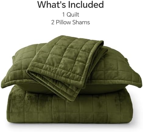 BEDELITE Velvet Quilt Set King Size, Luxury Velvet Comforter Bedding - Image 6