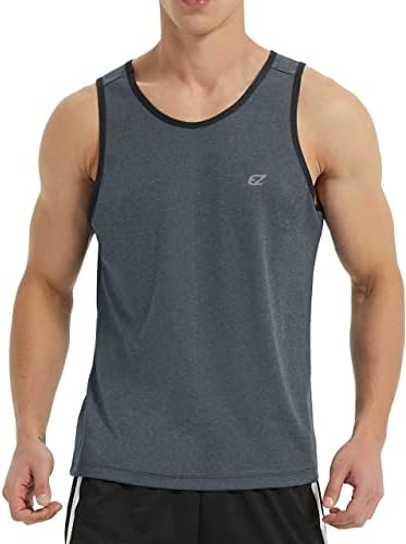 EZRUN Men's Quick Dry Workout Tank Top UPF 50+ Sweat-Wicking Gym Shirt by EZRUNSPORT