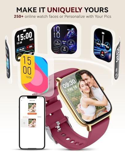 Smart Watch for Women Men- Answer/Make Call, 2025 IP68 Waterproof Fitness Step Sleep Tracker Watch with Monitor Activity Counter Smartwatch for Andriod iPhone iOS Samsung Compatible - Image 5