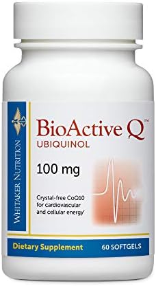 Dr. Whitaker's Bioactive Q Ubiquinol 100 mg Delivers Clinically Validated, Highly Bioavailable CoQ10 (60 Day Supply) by HealthyDirections