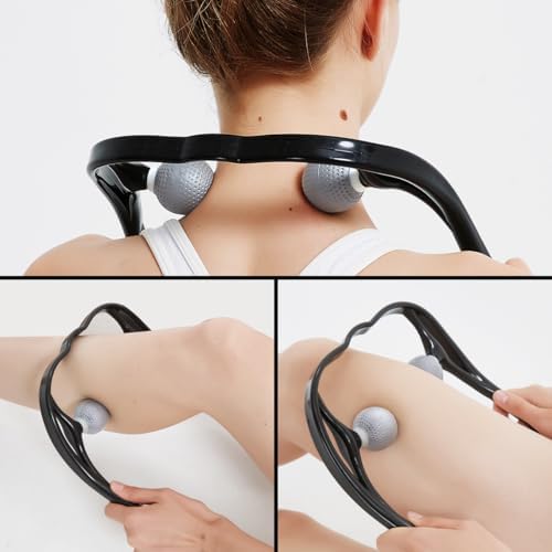 Neck Massager for Pain Relief Deep Tissue Self Trigger Point Shiatsu Shoulder & Back Massager for Neck, Shoulders, Legs, Home/Office Use - Image 3