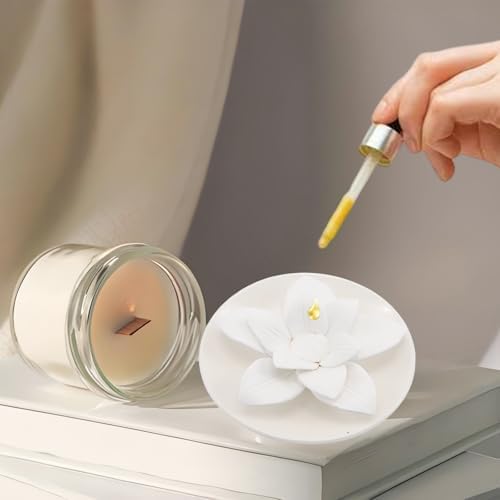 Handmade Lily Flower Ceramic Essential Oil Mini Diffuser - Image 3