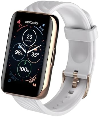 Motorola Moto 40 Bluetooth Smartwatch -10 Days Battery Life, Google Fit Integration, 1.5'' Crystal Clear Display, Heart Tracking, in-Depth Sleep Tracking, iOS and Android Compatible - Rose Gold - Image 2