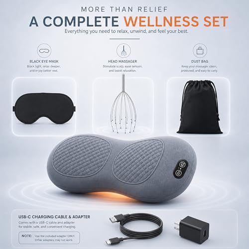 Smooth Back Massager with Heat, Spine Triple Fusion Lumbar Support Cushion - Image 6