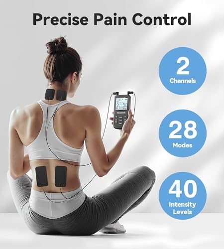 TENS Unit Muscle Stimulator for Pain Relief, EMS Massager, Dual Channel - Image 4