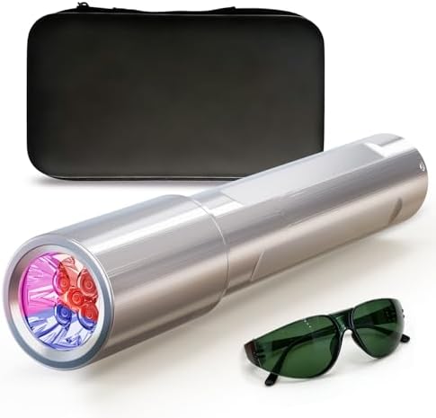 Red Light Therapy: A high-Intensity red Light Therapy Wand Featuring Five Distinct wavelength Light Beads, Designed for Treating Joint and Muscle Pain Throughout the Body and for Facial Care. by ASMALLGOAL