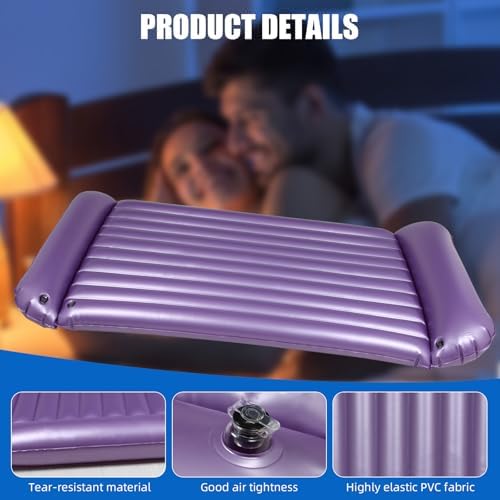Nuru Massage Mattress Inflatable 88" X 48" - 6in Thick Airbed for Couples, Nuru Massage Air Mattress with Electric Air Pump, Easy-Wipe PVC (400lbs Capacity) - Image 5