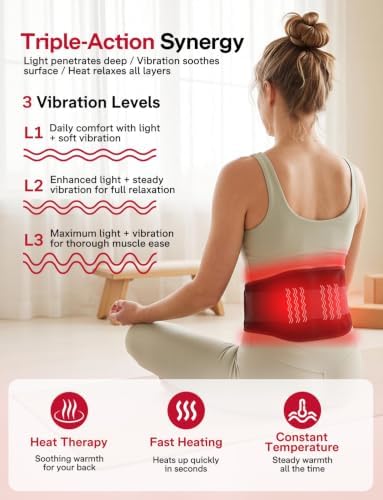 Medisana Red Light Therapy Belt for Body, 850nm & 660nm LED for Back Pain - Image 4