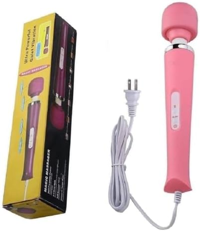 Vibrating Massager Big Tool Deep Tissue Full Body Massager for Muscle Relief Back Neck Hand Foot Leg Arm Massage Powerful Handheld Tool for Women Muti Speeds Pink Massage by Finever