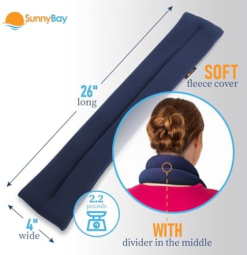 SunnyBay Heating Pad, Neck and Shoulder Wrap, 26x4 inch, 2 Pack - Image 4