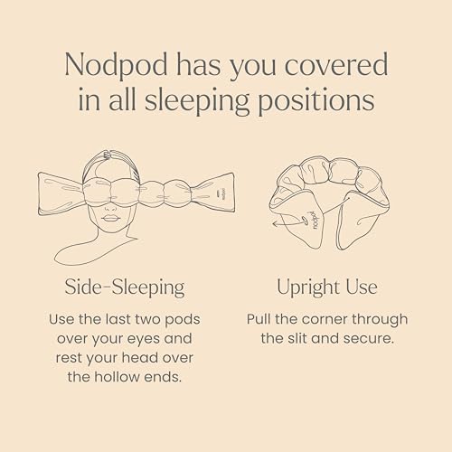 nodpod Patented Gentle Pressure Sleep Mask, Weighted Eye Mask - Image 5