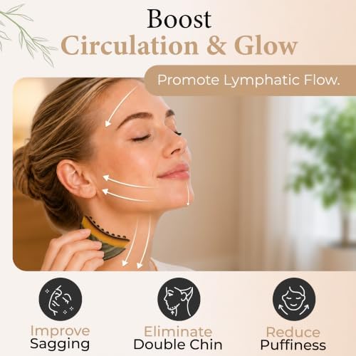 Lymphatic Contour Face Brush, Facial Brush for Lymphatic Drainage, Dry Lymphatic Massage Brush, Face Sculpting Brush, Lymphatic Drainage Massager, Contour Face Brush, Face Depuffer, Facial Tool - Image 5