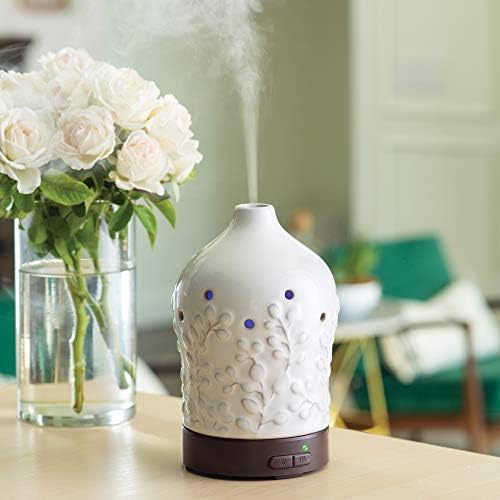 Airome Willow Medium Essential Oil Diffuser|100 mL Humidifying Ultrasonic Aromatherapy Diffuser 8 Colorful LED Lights, Intermittent & Continual Mist, Auto Shut-Off - Image 4