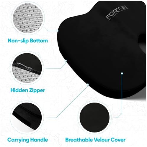 FORTEM Seat Cushion & Lumbar Support for Office Chair, Wheelchair, Car - Image 4