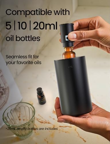 Waterless Essential Oil Diffuser, Portable Car Diffuser, Black - Image 6