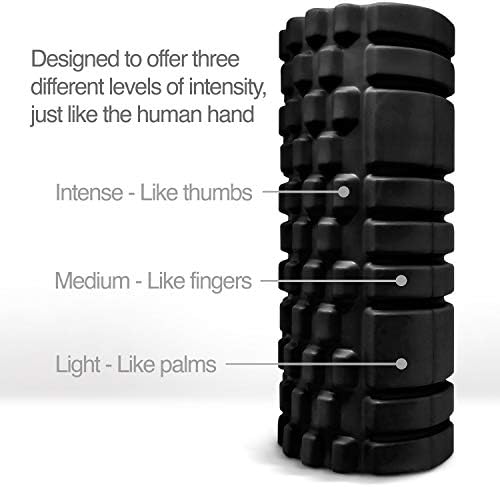 Trigger Point Releasing Foam Massage Roller with Medium Compression for Exercise, Stretching, and Muscle Recovery - Relieves Muscle Tightness, Improves Mobility, and Circulation - Image 3