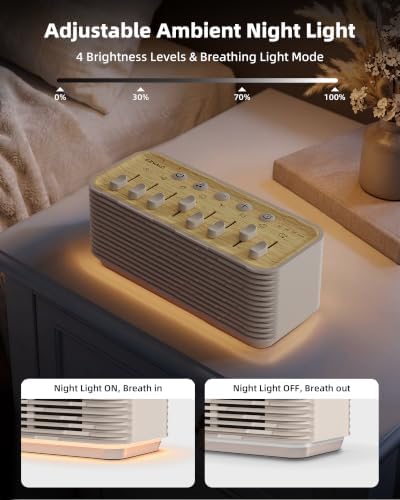 Sound Machine for Sleep, 255+ Natural White Noise Sound Combinations - Image 4
