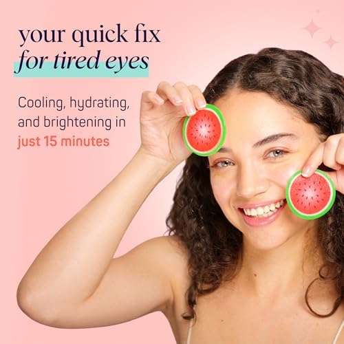 SpaLife Watermelon Cooling Eye Pads, 48 Hydrating Under Eye Patches for Puffiness, Dark Circles, and Tired Eyes, Infused with Hyaluronic Acid, Glycerin, and Vitamin C, Fruity Scent - Image 3