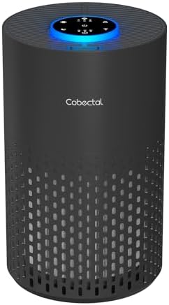 Air Purifiers for Bedroom Home, Cobectal Air Cleaner with HEPA 3-in-1 Filter for Room up to 1050 ft², Aroma Function, Sleep Mode, Portable Air Purifiers for Office, Dorm, RVs, Black by cobectalsupplier