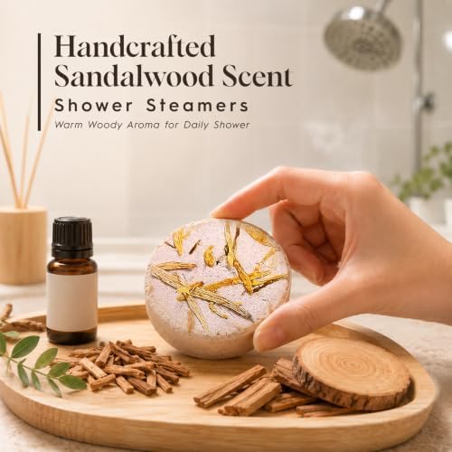 SWCANDY Sandalwood Shower Steamers 8 Pack, Home Spa Self Care - Image 2