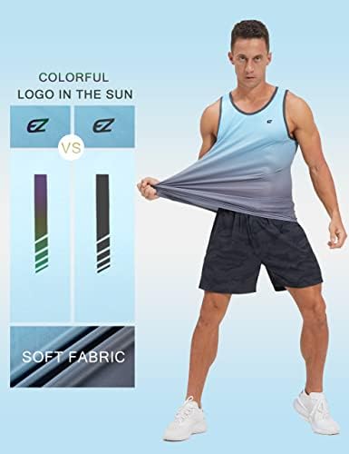 EZRUN Men's Quick Dry Workout Tank Top UPF 50+ Sweat-Wicking Gym Shirt - Image 6