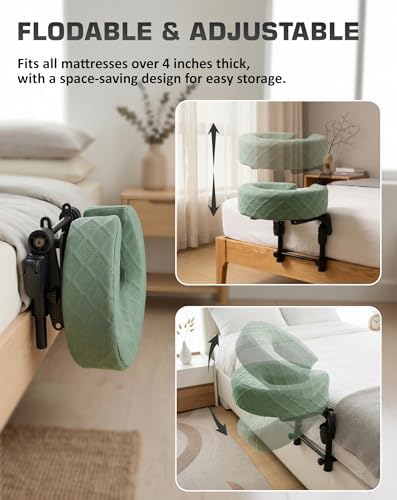 Massage Headrest for Bed with 2 Pack of Covers, Home Mattress Top Massage Kit, Adjustable Face Cradle for Professional and Home Use, Portable Face Down Head Holder Fits All Mattresses - Image 5