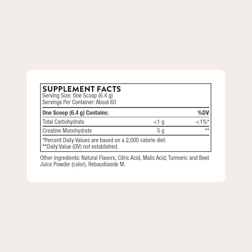 THORNE Creatine, Micronized Creatine Monohydrate Powder, 60 Servings - Image 2