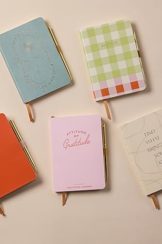 DesignWorks Ink Daily Gratitude Journal with Pen, Green & Red, 4.5 x 6.5 in - Image 7