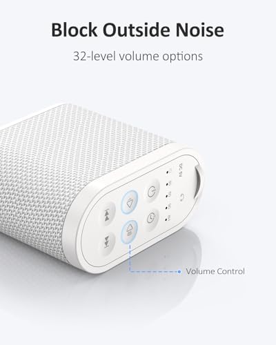 Portable Travel Sound Machine White Noise Machine for Sleeping : Super Long-Lasting & Rechargeable Battery, Headphone Jack, 21 Sounds, Noise Canceling for Office Privacy, Home, Adults, Baby, Gift - Image 7