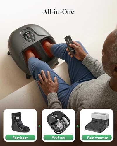 Heycool 2026 Upgrade FSA Eligible HSA Foot Massager, Shiatsu Foot Massager Machine with Heat and Compression for Plantar Fasciitis Neuropathy, Remote Control, Gifts, Size 14 - Image 5