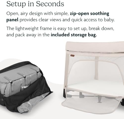 UPPAbaby Remi 3-in-1 Portable Playard, Bassinet & Travel Crib - Charlie - Image 4