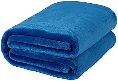 NANPIPER Fleece Blankets, Super Soft Flannel Fuzzy Blanket for Couch, Luxury Cozy Lightweight Microfiber Dog Blanket-Throw Size,Turquoise Blue by NANPIPER