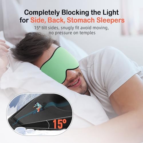 LitBear Sleep Mask for Side Sleeper Women Men, Eye Mask for Sleeping - Image 2