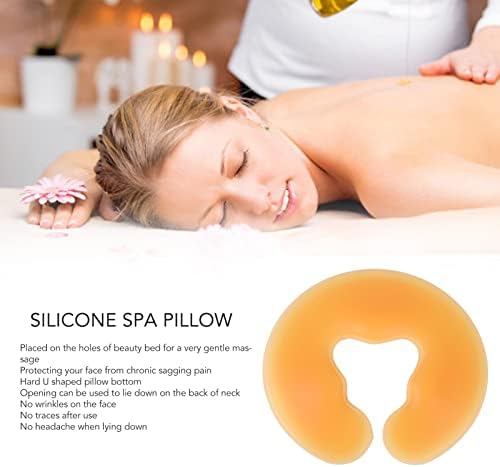 Dioche Silicone Face Cushion for Massage Table, Gel Face Pad, Soft Massage Face Relax Pillow, Silicone SPA Beauty Salon Skin Care Head Cushion Pad - Image 2