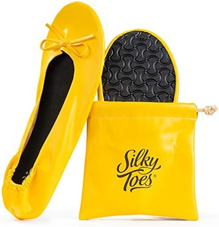 Foldable Flats for Women, Portable Ballet Shoes for Wedding &Travel Comfort by SilkyToes