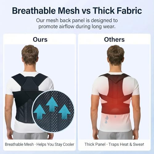 Back Posture Corrector Brace for Men, Full Back-Anchored Posture Brace - Image 5