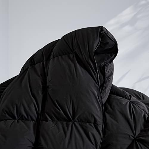 SNOWMAN Premium Down Comforter Cal King, Black Duvet Insert All Season - Image 6