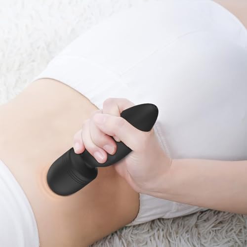 Portable Mini Back Massager Waterproof Rechargeable Body Small Massager Fatigue Relieving Muscle Massager (Black) - Image 5