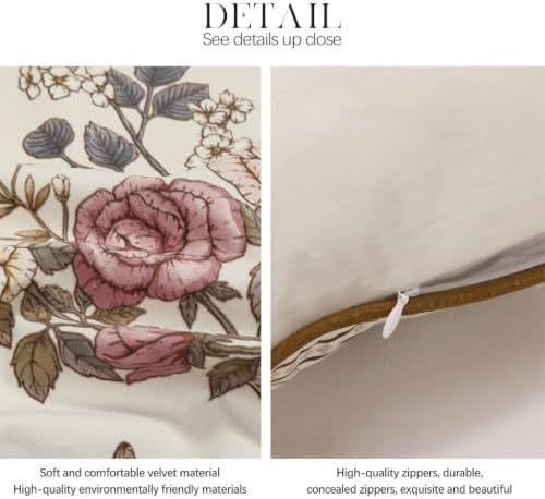 patdrea Designer Velvet Throw Pillow Cover,Set of 2,12"x20"-Hoenycan - Image 5